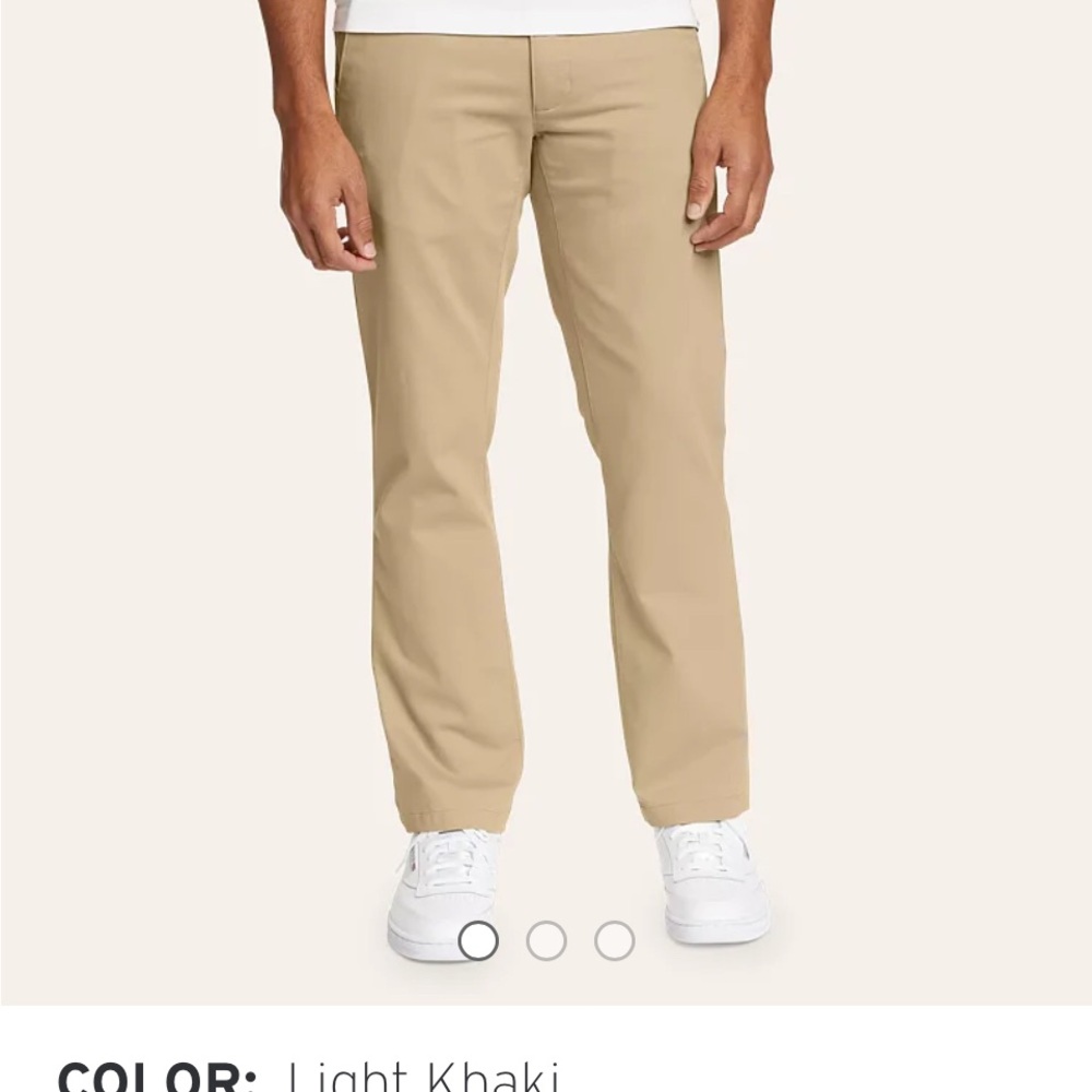 Eddie Bauer legend wash flex Men's Light Khaki Pants 32 30